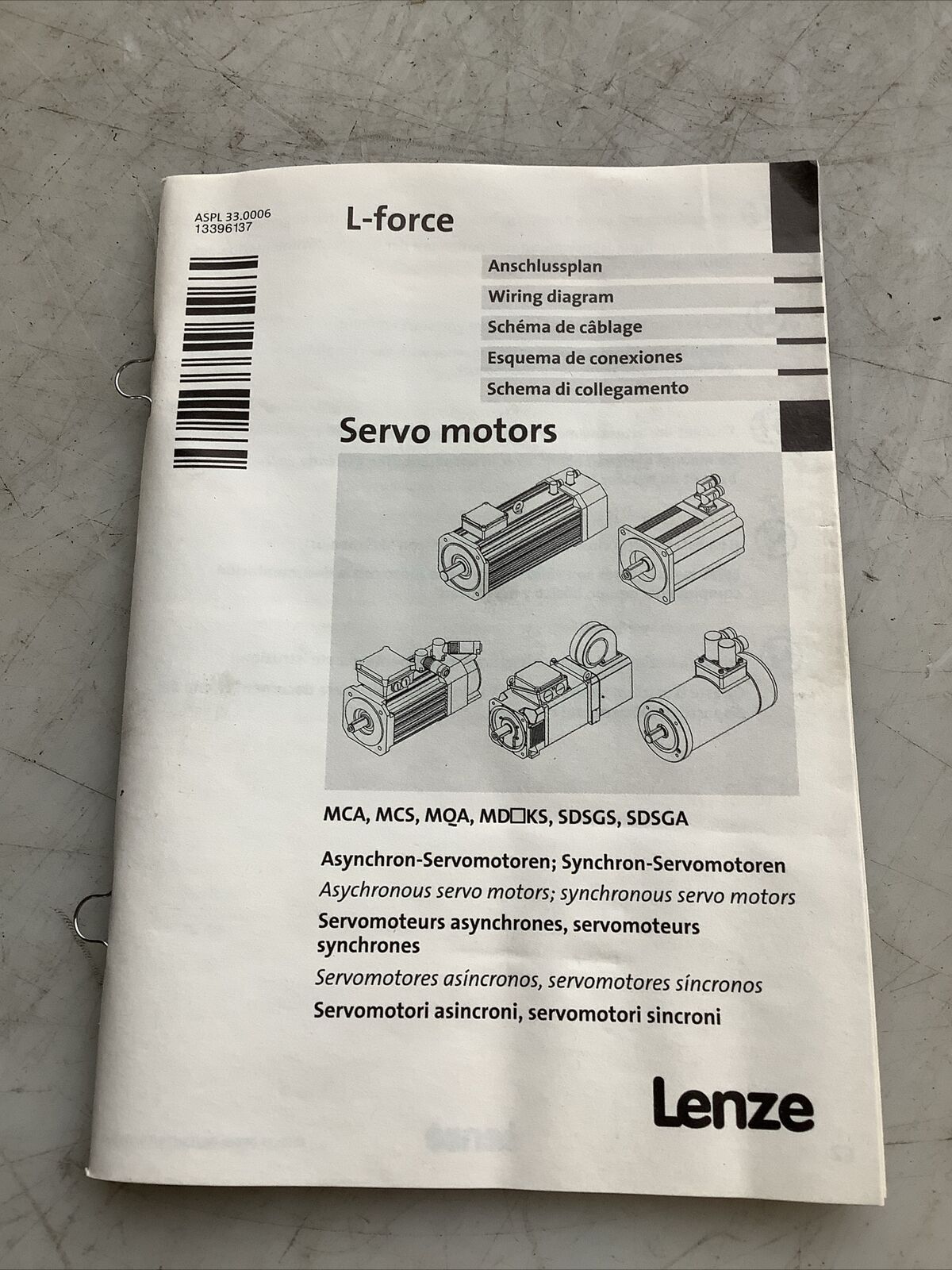 LENZE MCS 06F41LRS0P1-A11N-ST5S00N-R2SU SERVO MOTOR 4050RPM 165V 0.68HP U3S