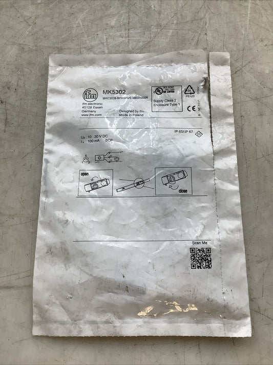 IFM MK5302 MKC3028-BPKG/G/0,3M/ZH/ASR C-SLOT CYLINDER SENSOR N3M