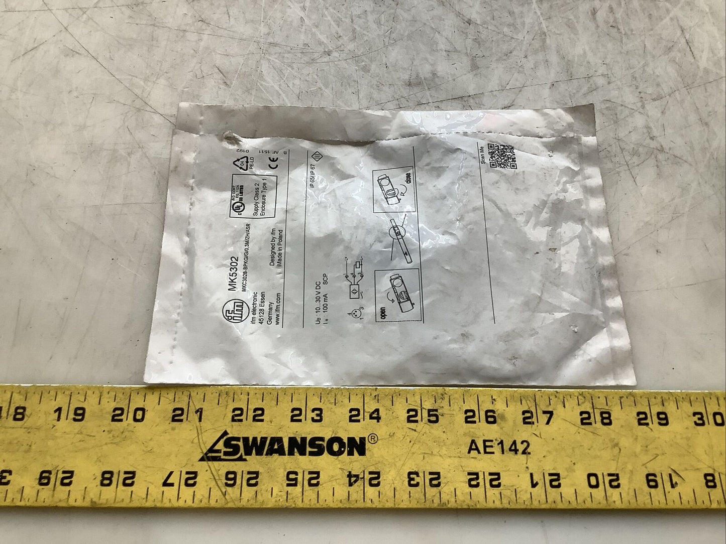 IFM MK5302 MKC3028-BPKG/G/0,3M/ZH/ASR C-SLOT CYLINDER SENSOR N3M