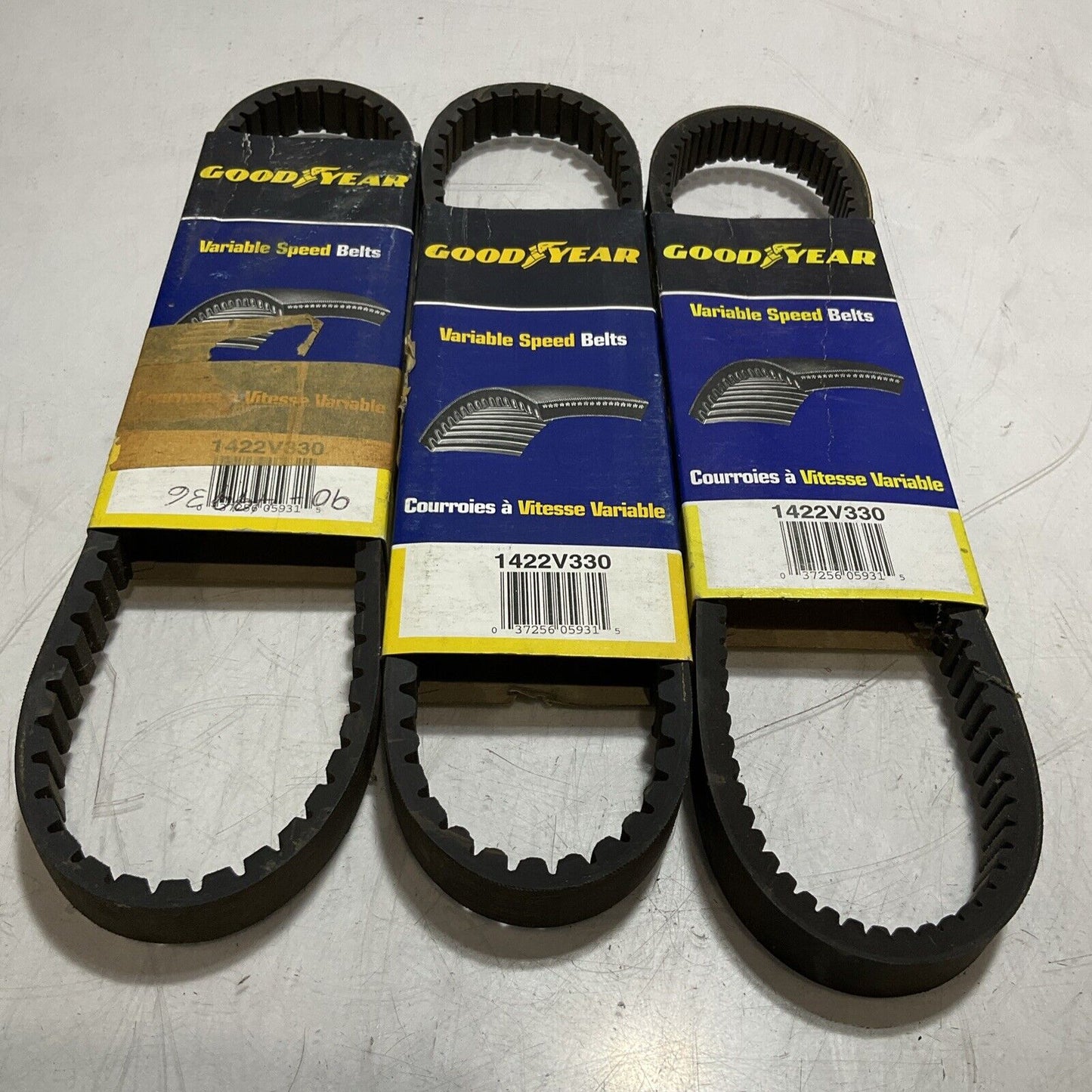 GOODYEAR 1422V330 VARIABLE SPEED BELTS LOT OF 3 N3M