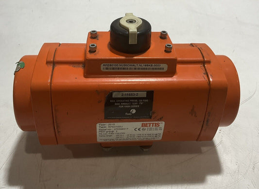 2015 BETTIS RPE0100U 2-1153-2 PNEUMATIC VALVE ACTUATOR 120PSI N3M