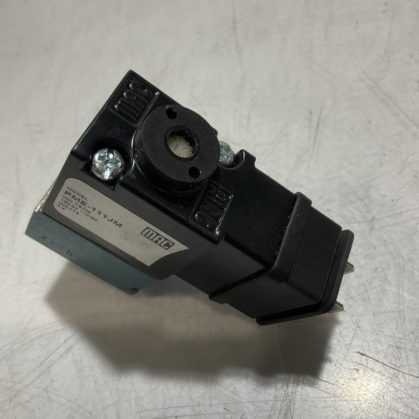 MAC PME-111JM SOLENOID SLOAN FLUID VALVE 110/120V 6.8W 60/50HZ 25-150 PSI U3S