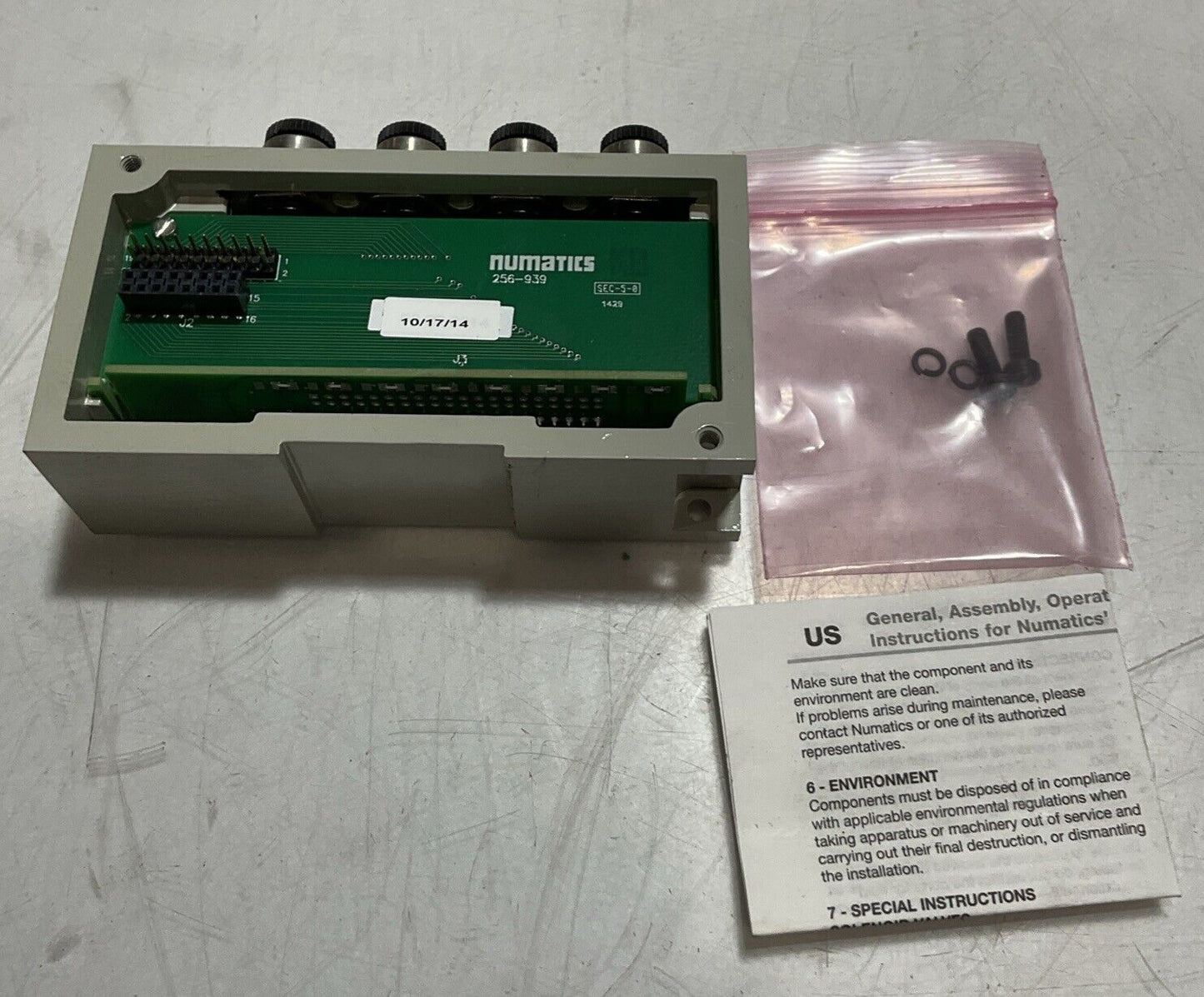 NUMATICS 256-939 TRANSITION BOARD INPUT MODULE N3M