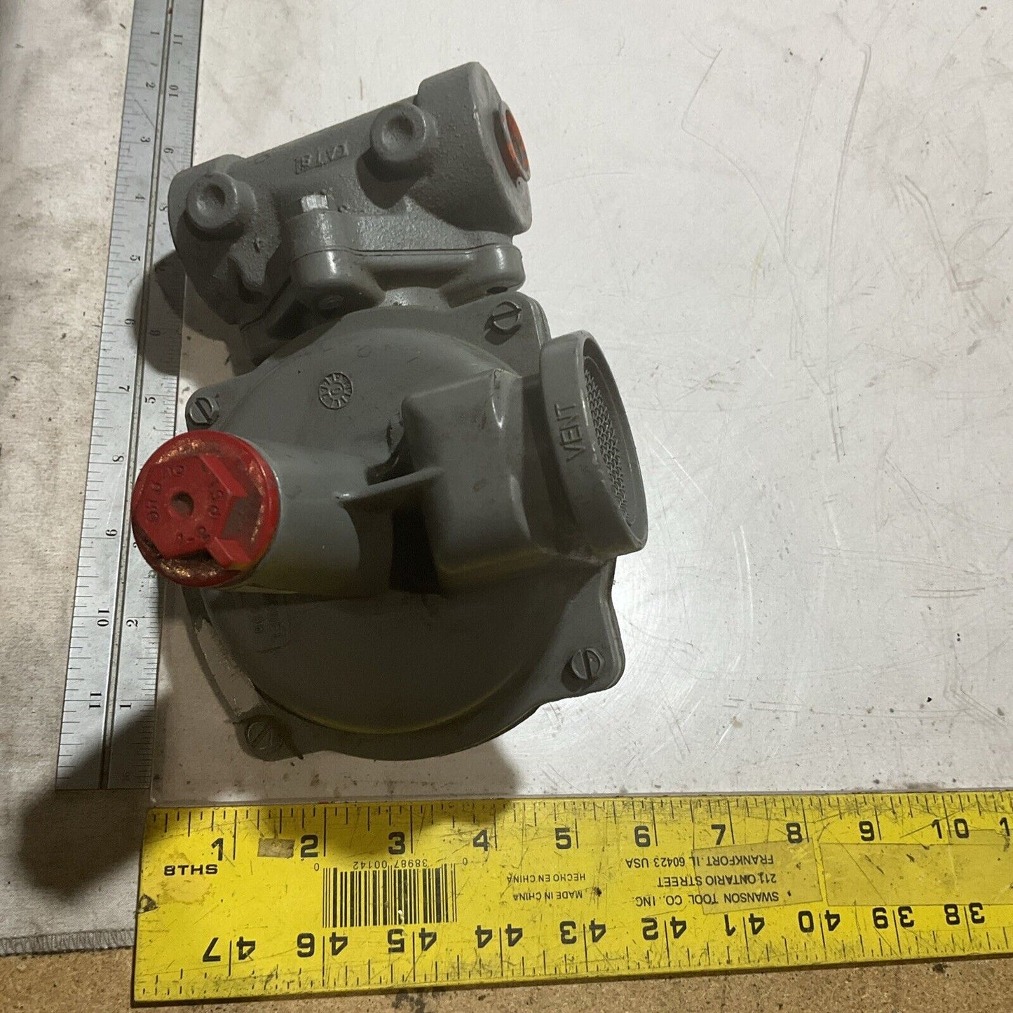 SENSUS 7345A-01-H2 MODEL 496 GAS PRESSURE REGULATOR 80 PSI N3M