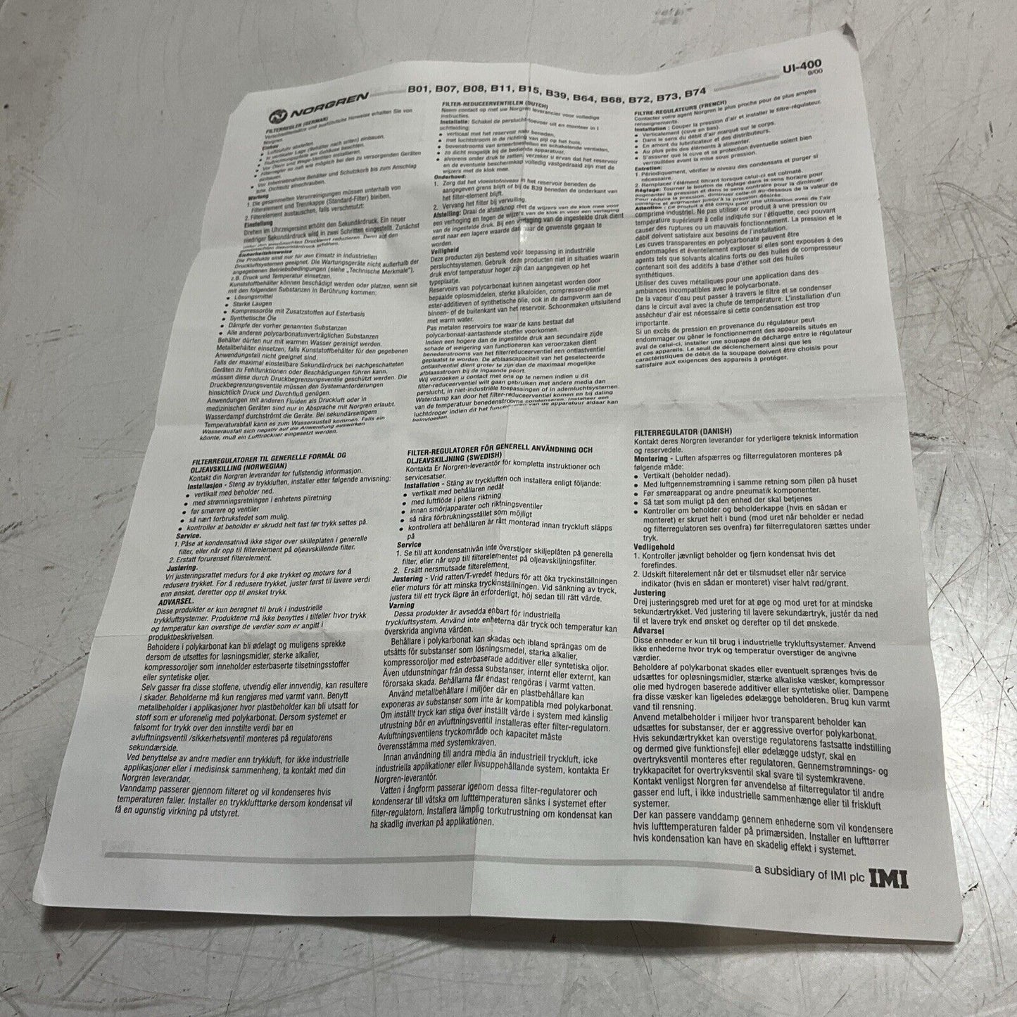 NORGREN B74G-4AK-QP3-RMG  FILTER /REGULATOR  COMBO U3S