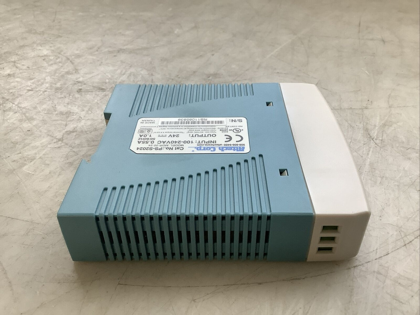 ALTECH CORP PS-S2024 100-240VAC 0.55A 24VDC POWER SUPPLY U3S