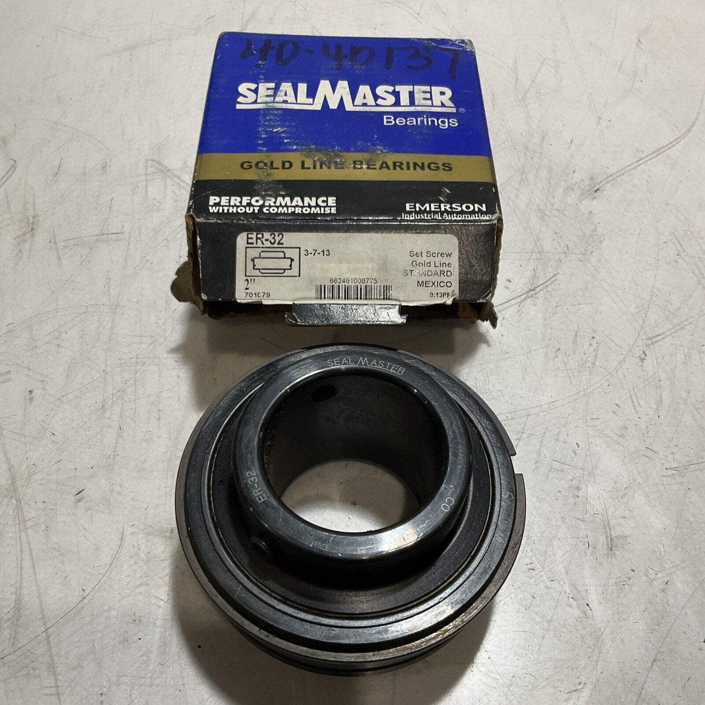 SEALMASTER 701079 ER-32 INSERT BALL BEARING 2" N3M