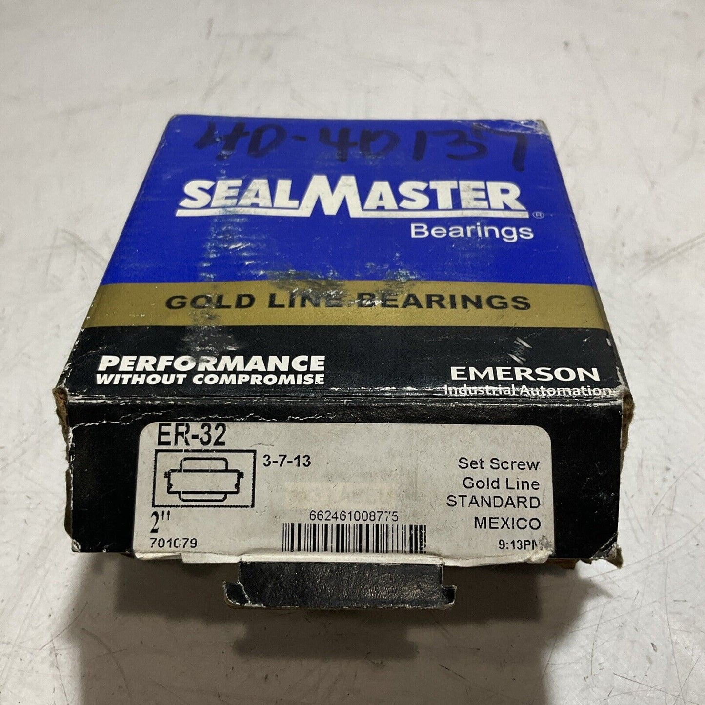 SEALMASTER 701079 ER-32 INSERT BALL BEARING 2" N3M