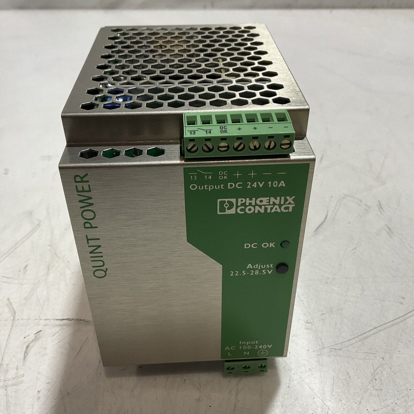 PHOENIX CONTACT  QUINT-PS-100-240AC/24DC/10  POWER SUPPLY  120VAC/24DC  U3S
