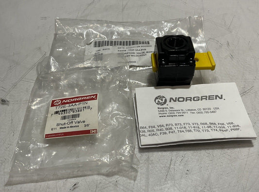 NORGREN  T72E-3AA-P1N  SHUT-OFF VALVE  W/LOCK  U3S