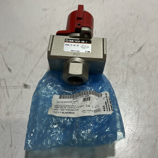 SMC  VHS40-N06-Z PRESSURE RELIEF  VALVE WITH  3 WAYS LOCK-OUT  U3S