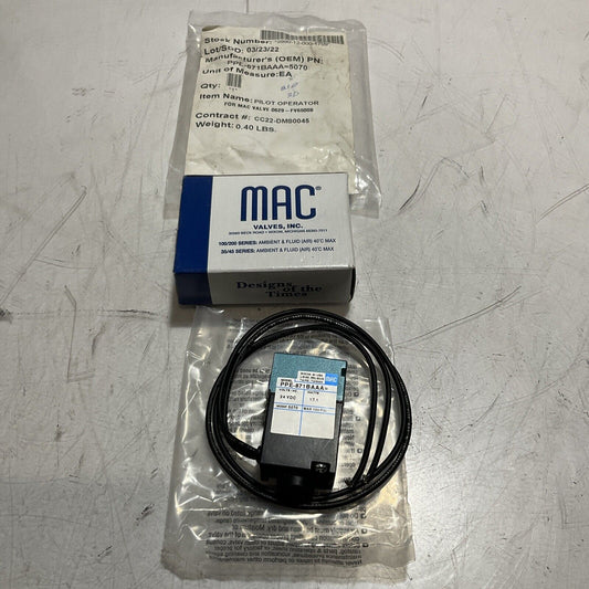 MAC  PPE-871BAAA  PILOT  OPERATOR  U3S