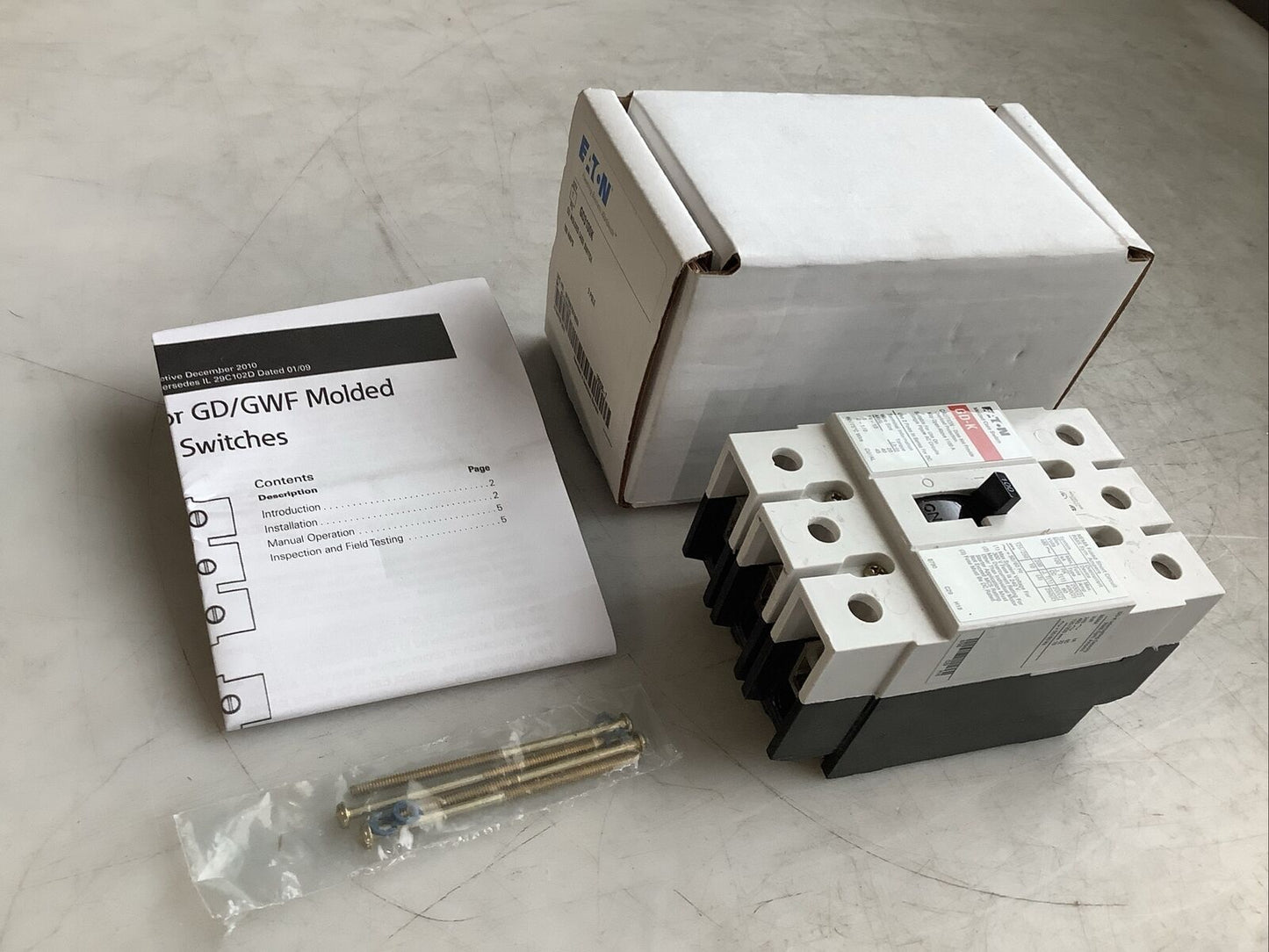 EATON GD3100K 100A MOLDED CASE SWITCH CIRCUIT BREAKER 3 POLE U3S