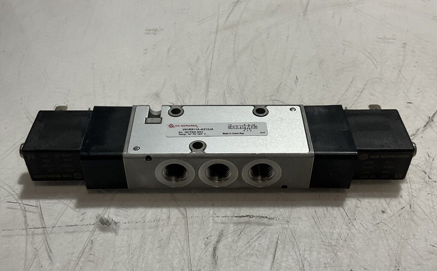 IMI NORGREN  V61R511A-A213JA  PORT  SOLENOID VALVE  LOT OF 4 U3S