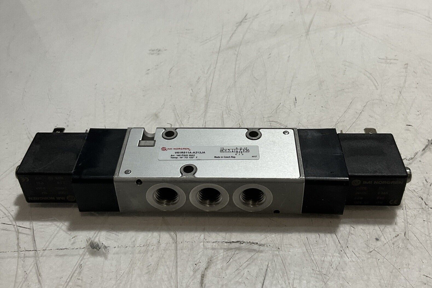 IMI NORGREN  V61R511A-A213JA  PORT  SOLENOID VALVE  LOT OF 4 U3S