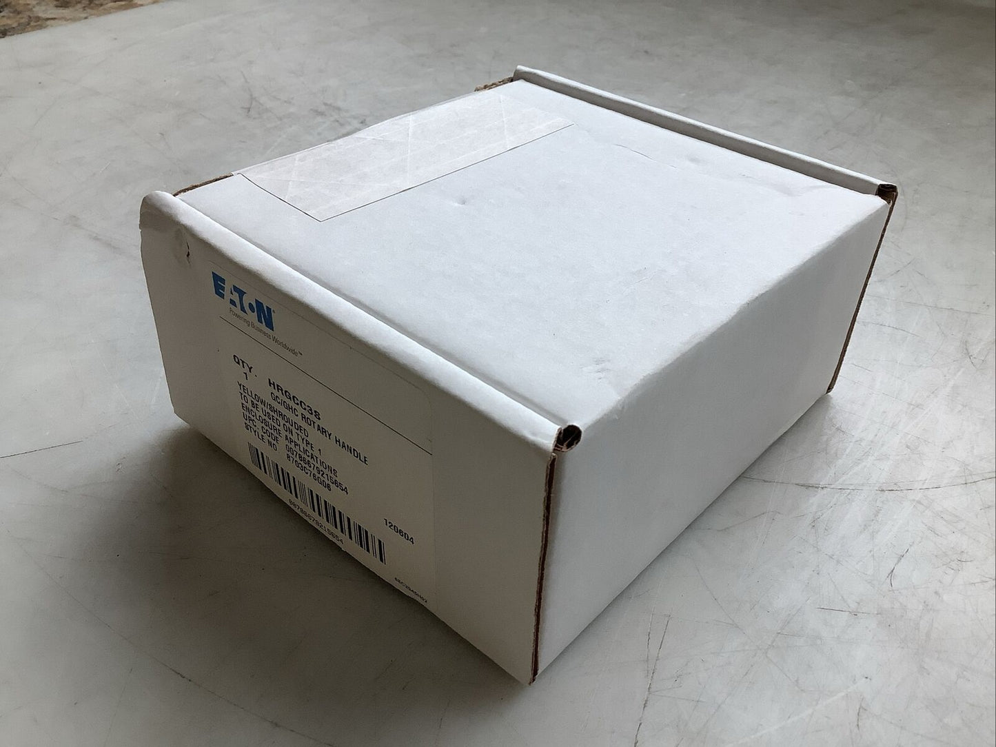 EATON HRGCC3S YELLOW SHROUDED ROTARY HANDLE FOR BREAKER SWITCH U3S
