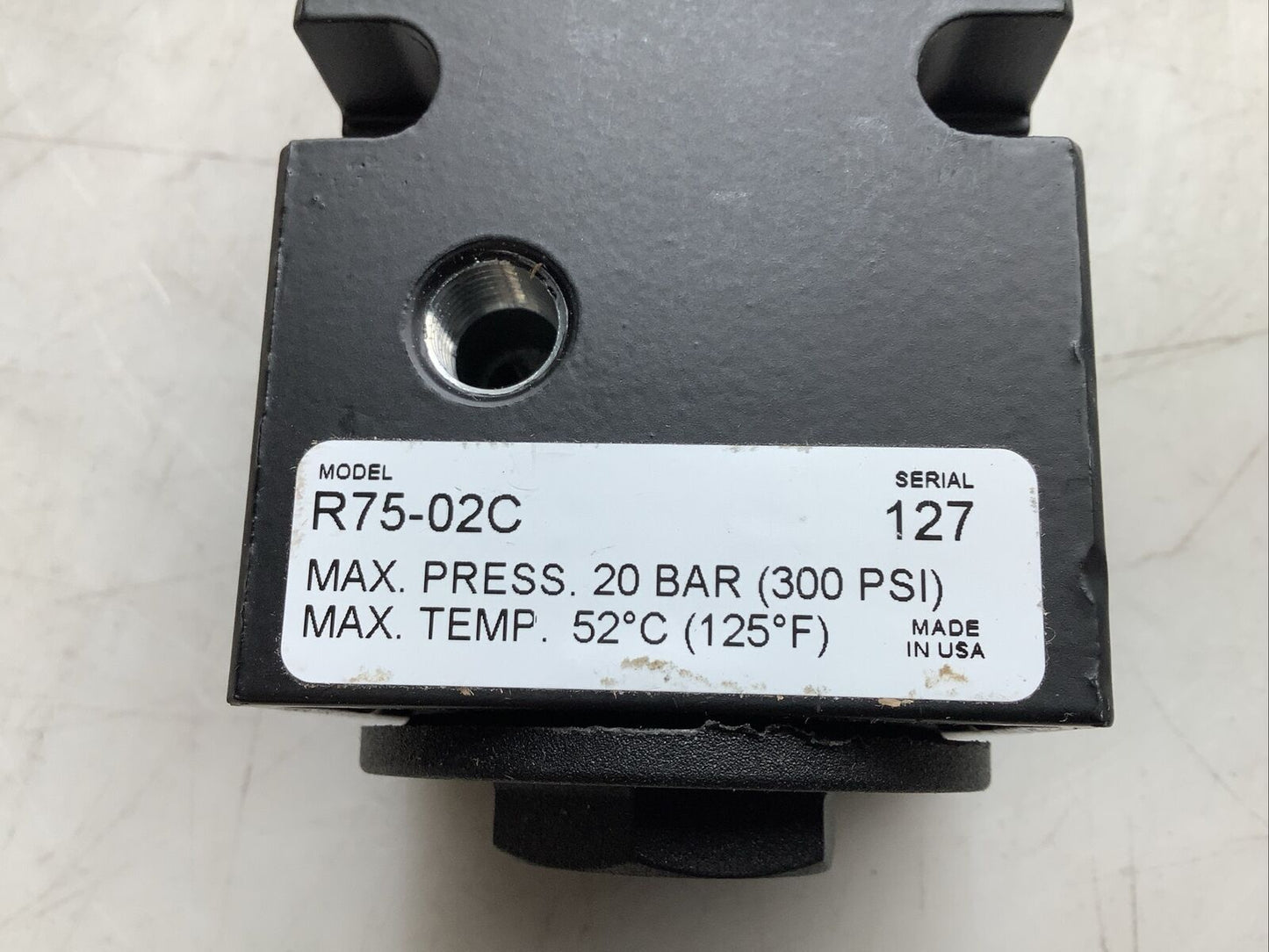 PARKER R75-02C REGULATOR 1/4IN 0-125PSI U3S