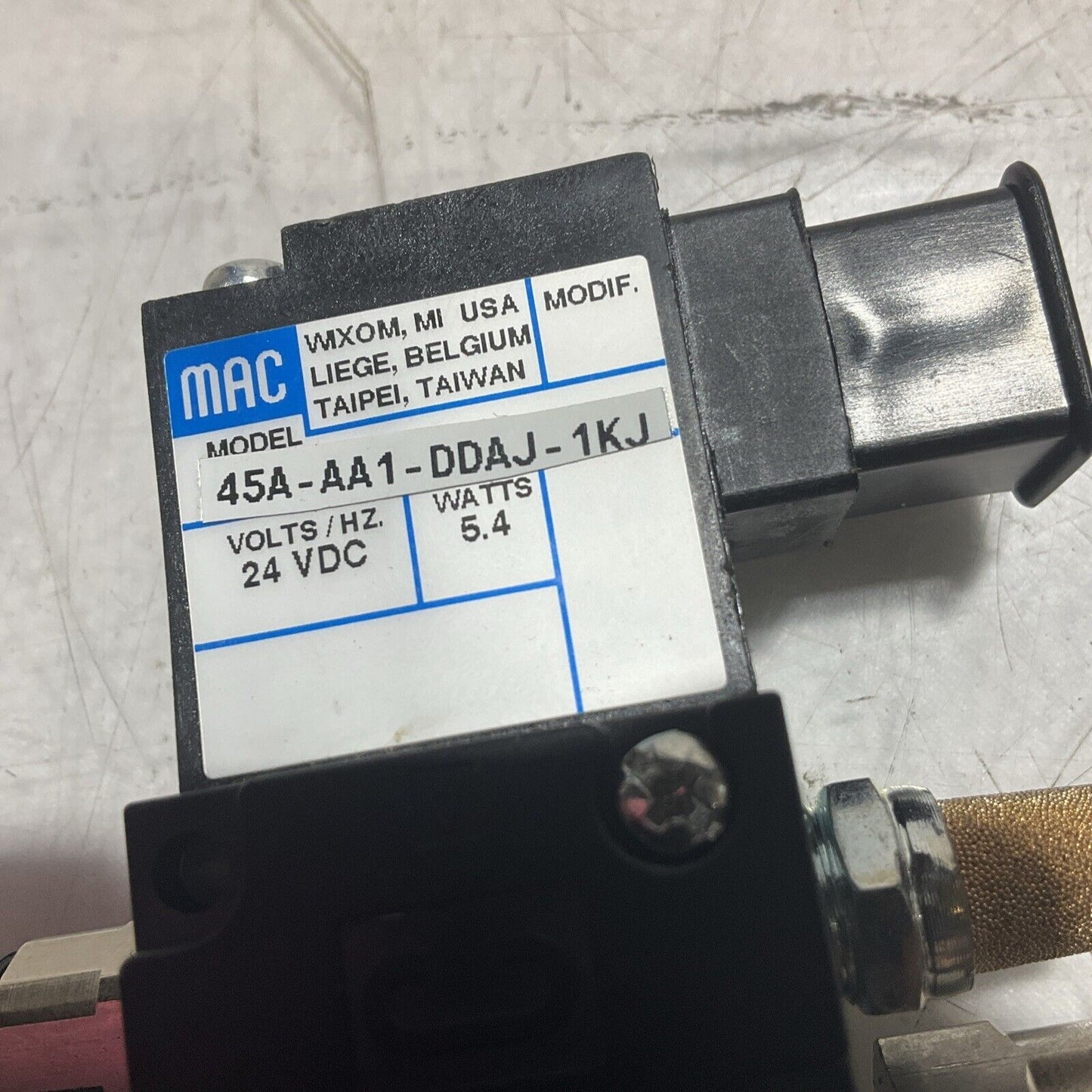 MAC 45A-AA1-DDAJ-1KJ  SOLENOID VALVE  U3S