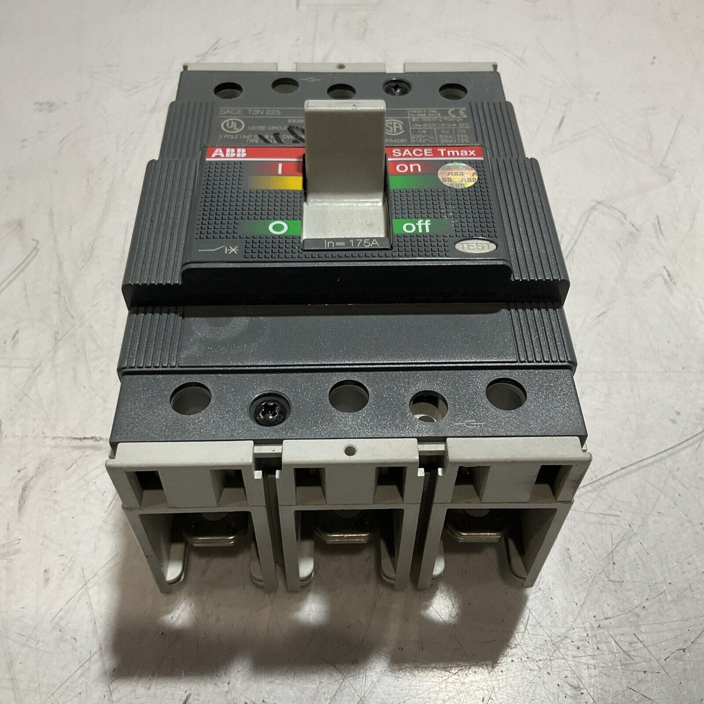 ABB SACE T3N225 SACE TMAX 175A  CIRCUIT BREAKER U3S