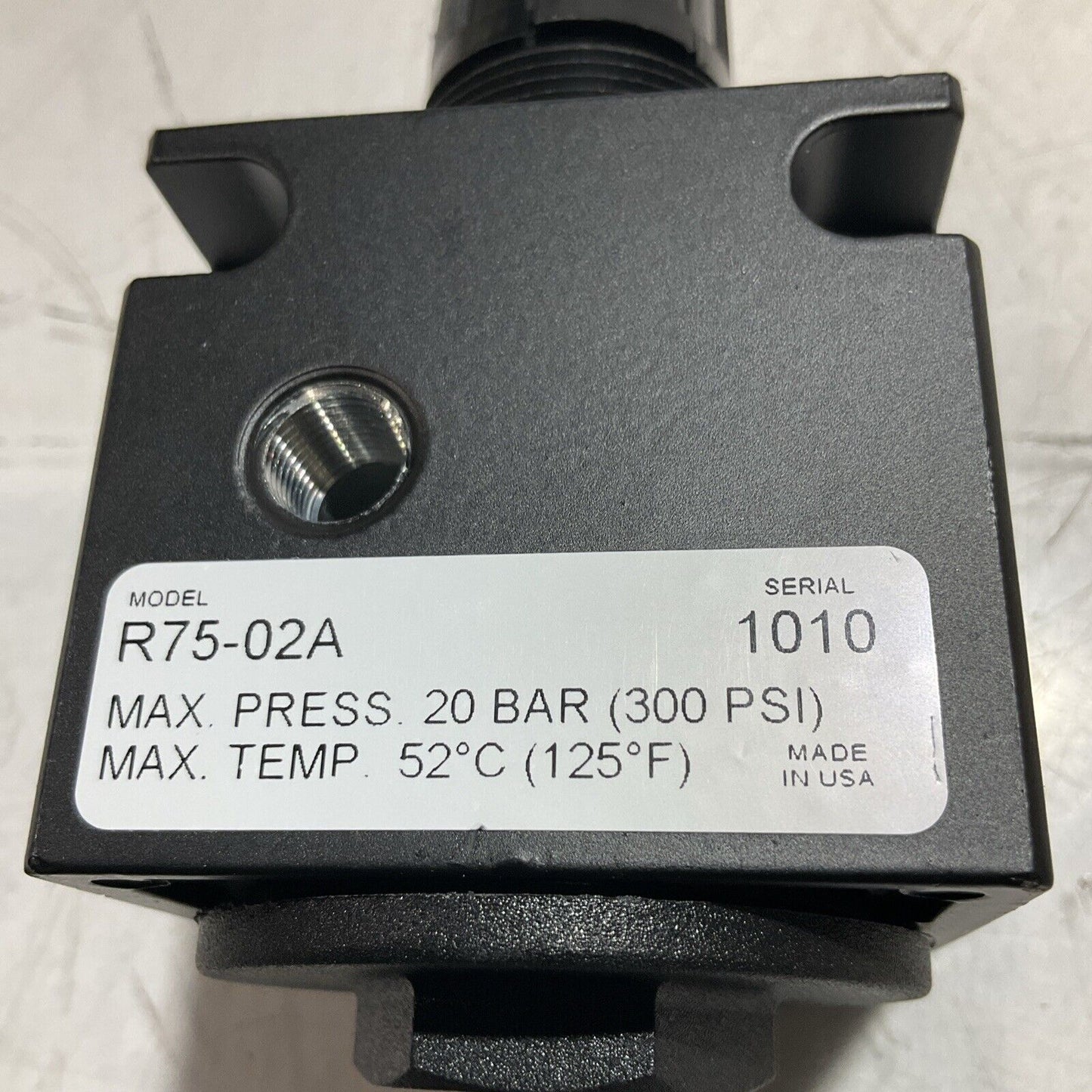 PARKER  R75-02A PNEUMATIC DIVISION REGULATOR  PRESSURE U3S