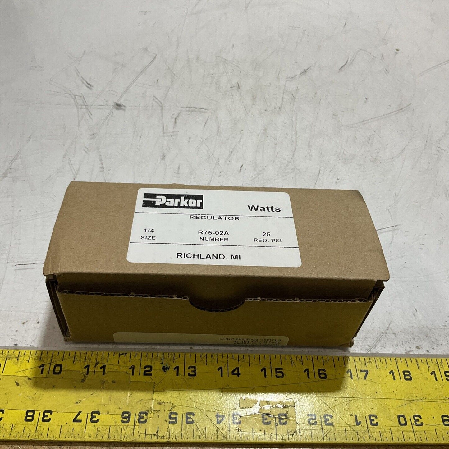 PARKER  R75-02A PNEUMATIC DIVISION REGULATOR  PRESSURE U3S