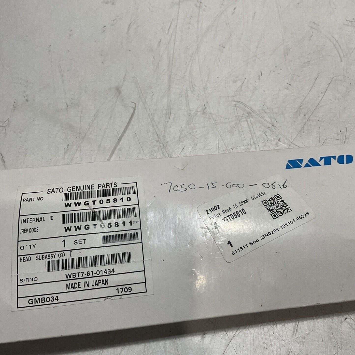 SATO WWGT05810 kpm-112-8tar2-sk GENUINE PRINT HEAD  U3S
