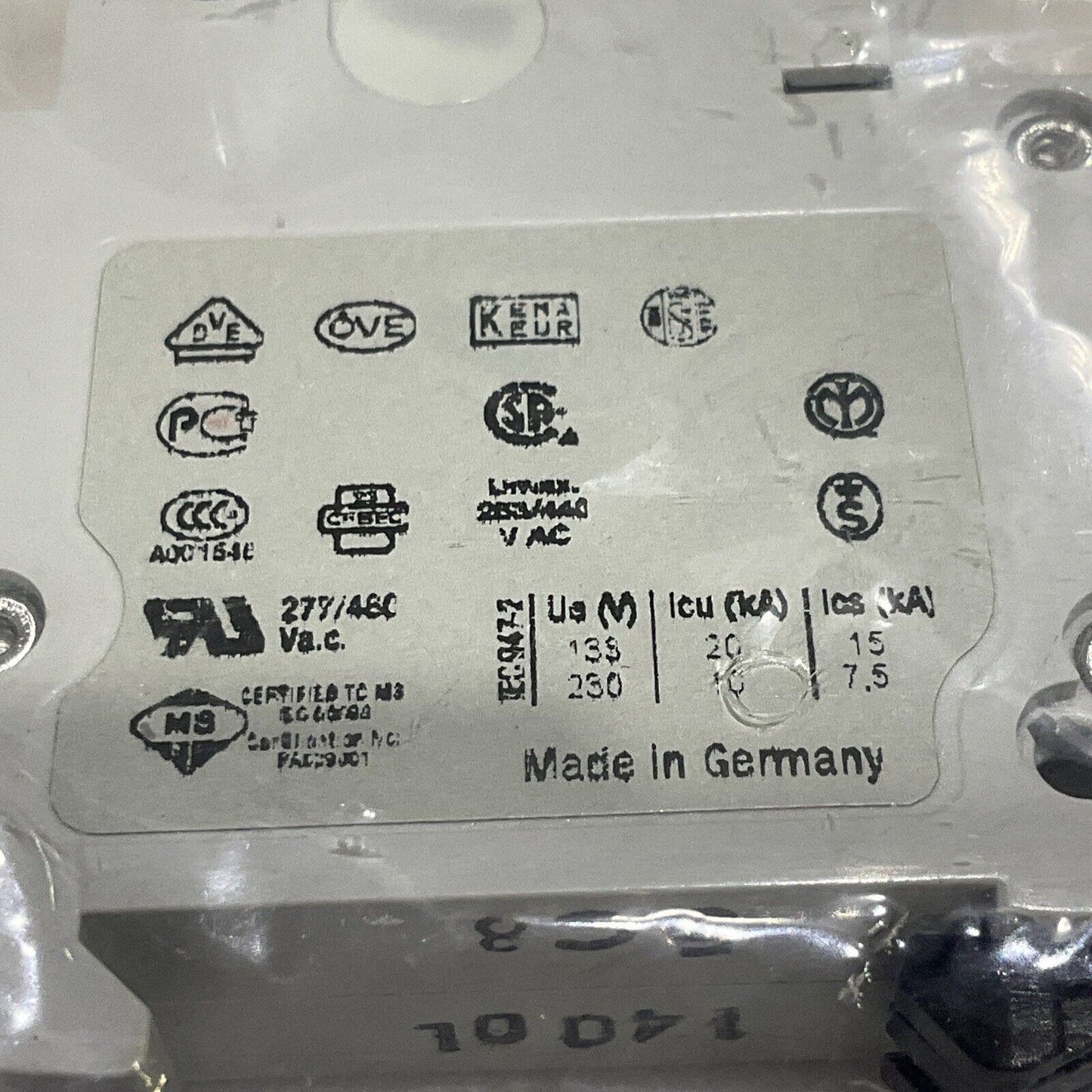 ABB S 201 C 8 S201-C8 MINI CIRCUIT BREAKER 230/400 LOT OF 2 U3S