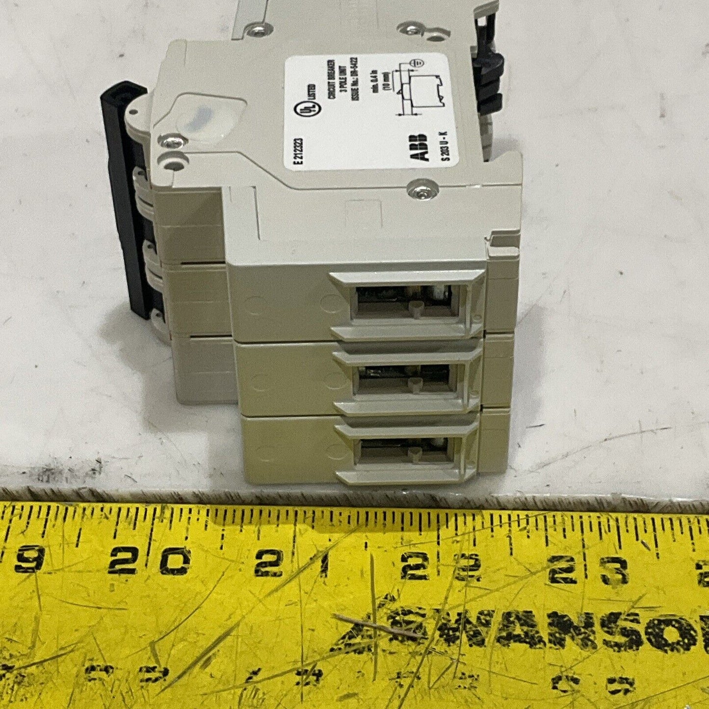 ABB S 203 U K 40 A S203U-K40A MINI CIRCUIT BREAKER 50/60 HZ 240V 40A 3 P U3S