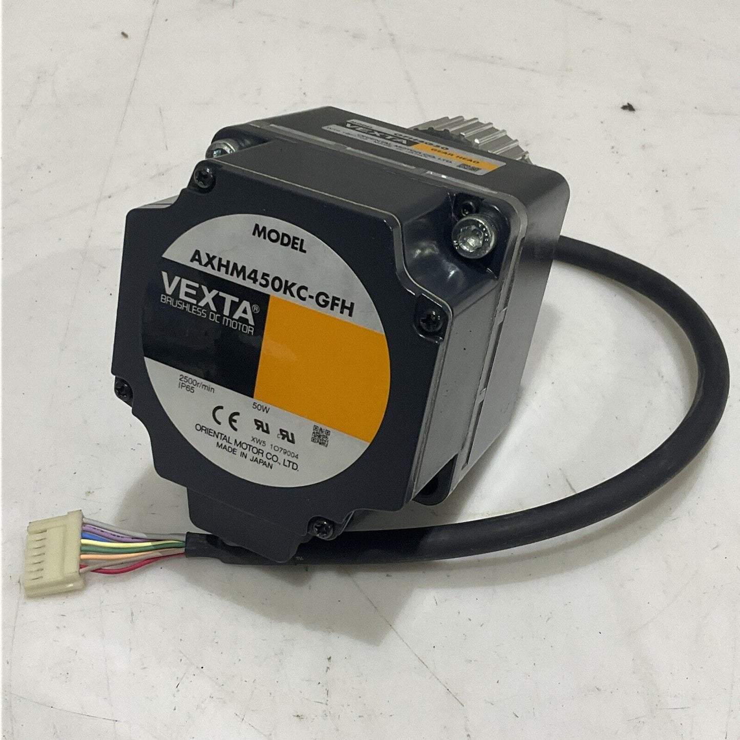 VEXTA AXHM450KC-GFH BRUSHLESS DC MOTOR 2500RPM 50W WITH GFH4G50 GEAR HEAD U3S