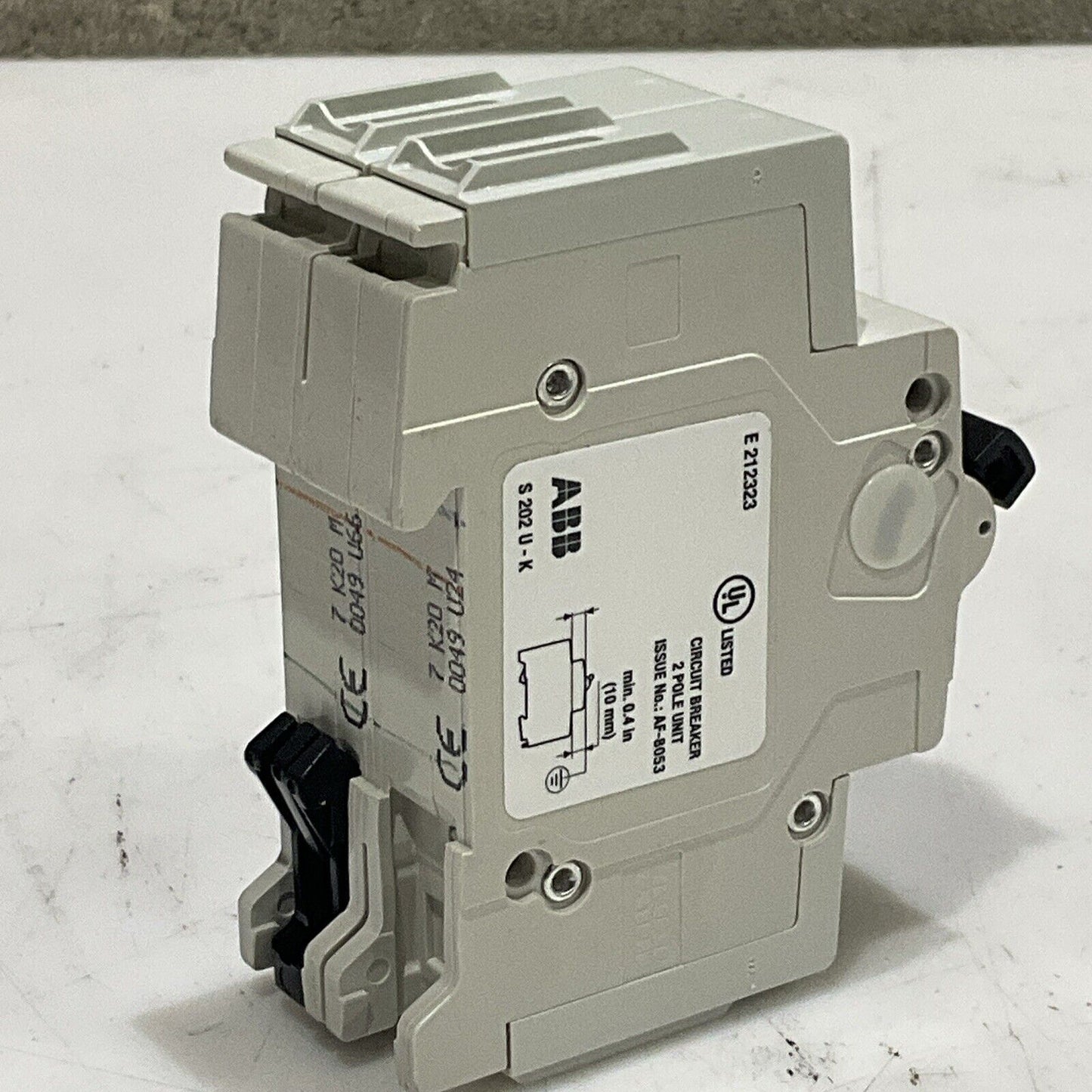 ABB S202U K 60 A CIRCUIT BREAKER 50/60 HZ 2 POLE 240V U3S