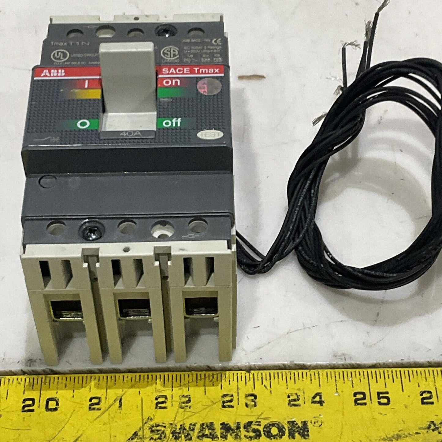 ABB T1N04TLA TMAX T1N CIRCUIT BREAKER 40A 3P 50/60HZ TYPE T1N U3S