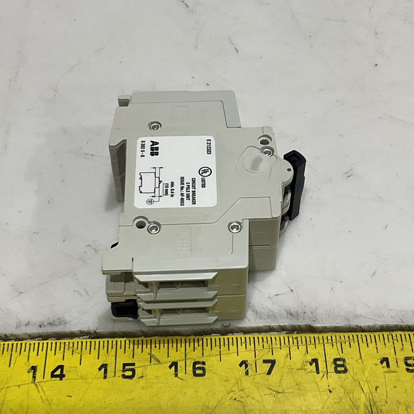 ABB S202U K 60 A CIRCUIT BREAKER 50/60 HZ 2 POLE 240V U3S