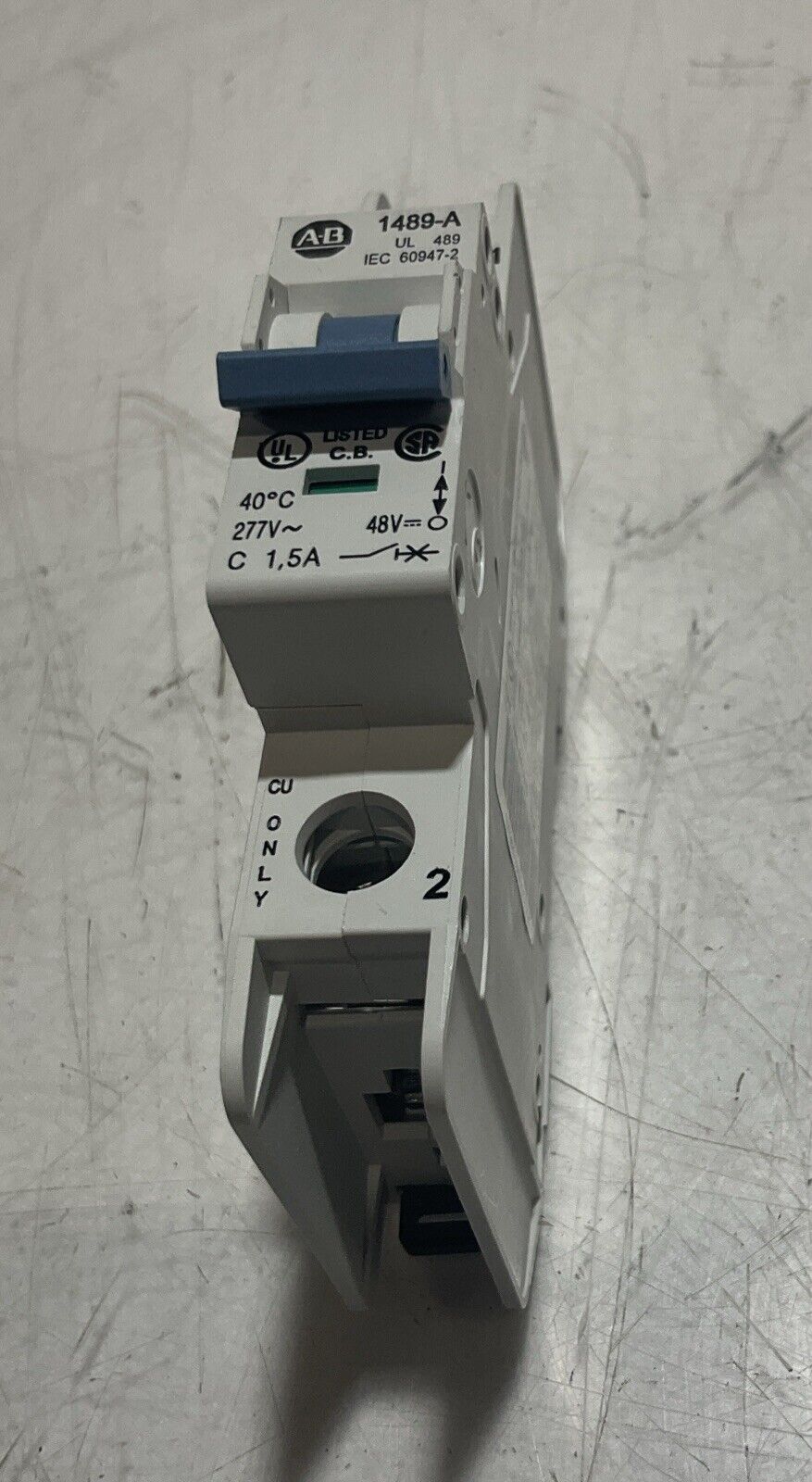 A-B  1489-A  MINIATURE CIRCUIT BREAKER  1 POLE  U3S