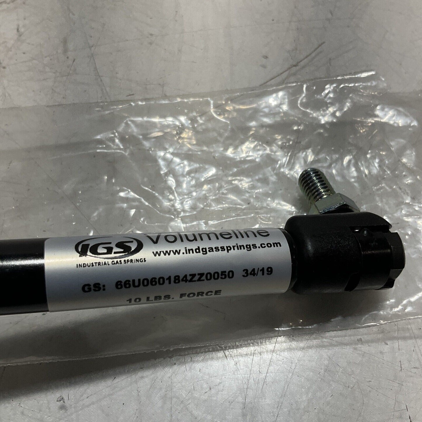 IGS VOLUMELINE  66U060184ZZ0050 HIGH PRESSURE SPRING GAS  10LBS FORCE  U3S