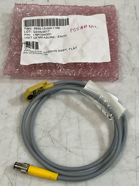 TURCK BI4-Q06-AP6X2 S1174 FLAT INDUCTIVE SENSOR ASSEMBLY U3S