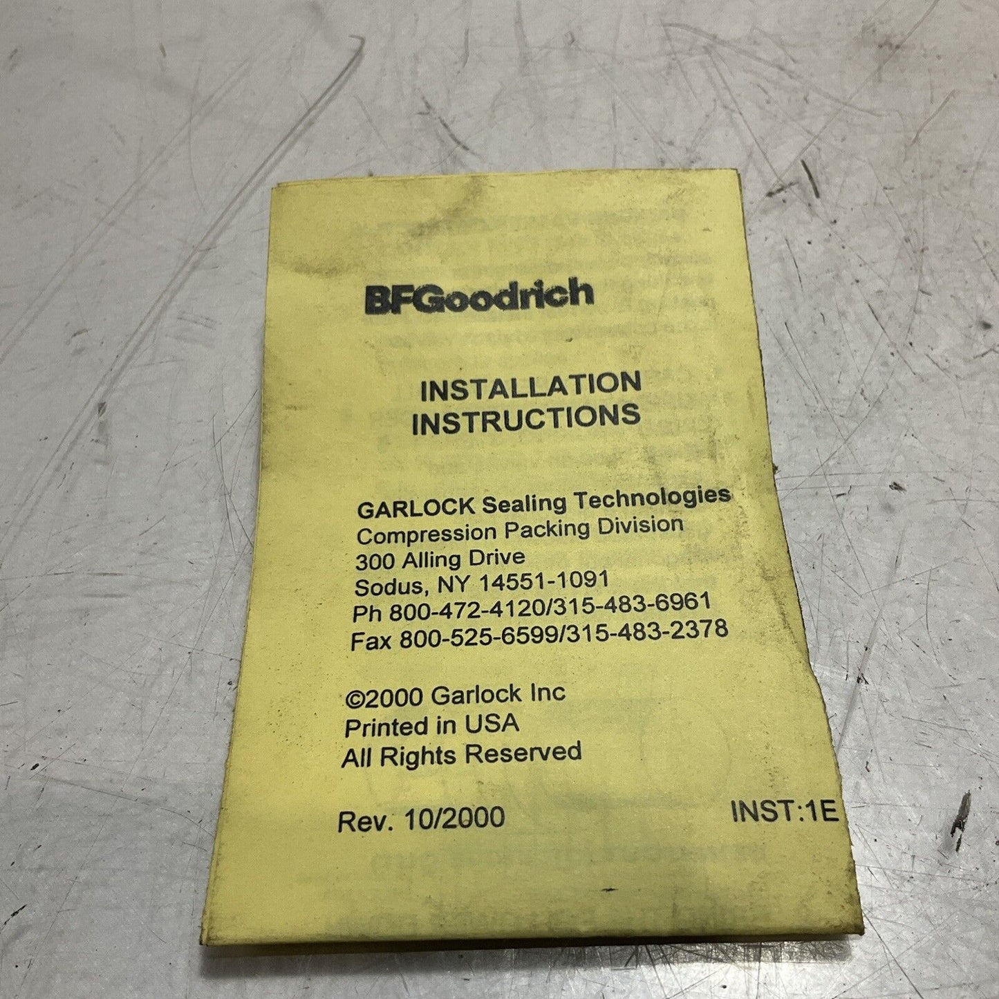 GARLOCK  5889  COMPRESSION PACKINGS  554