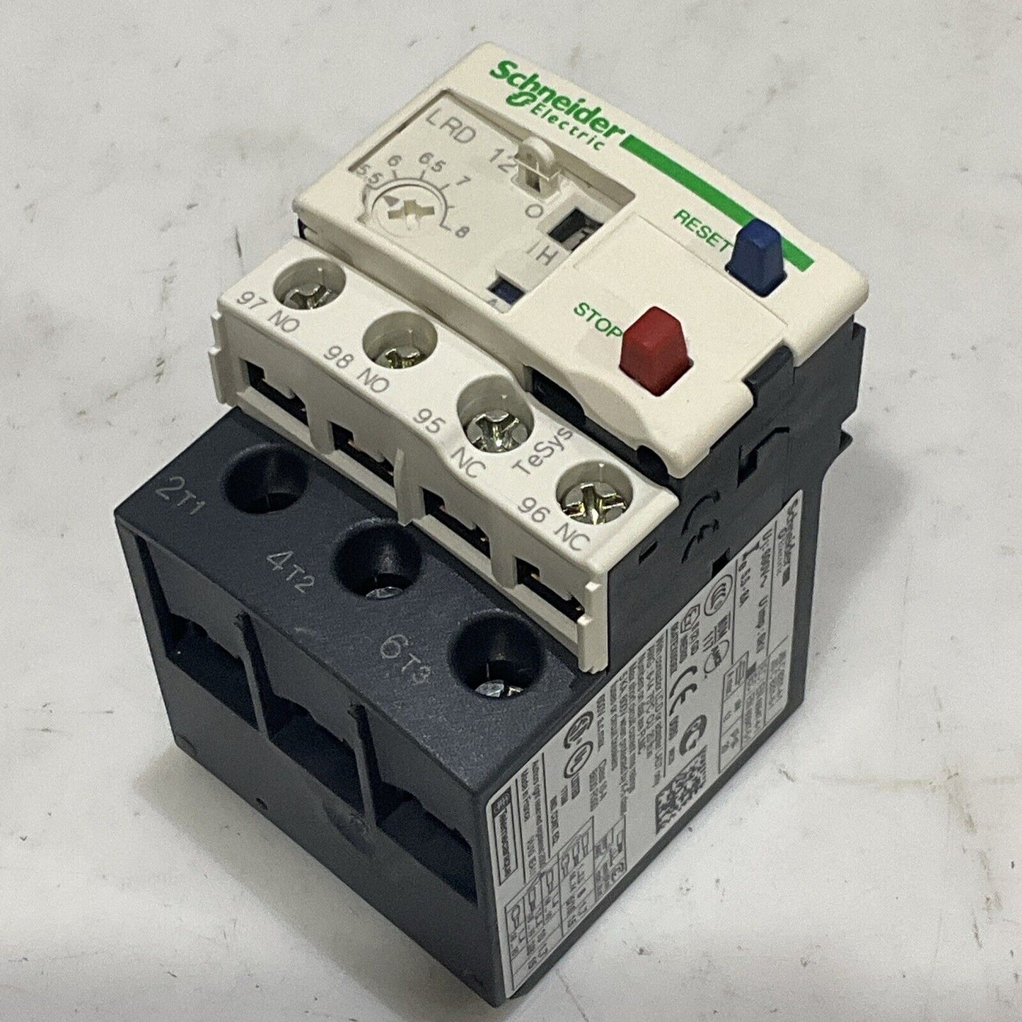 SCHNEIDER ELECTRIC LRD12 TESYS 034680 OVERLOAD RELAY 5.5-8A U3S