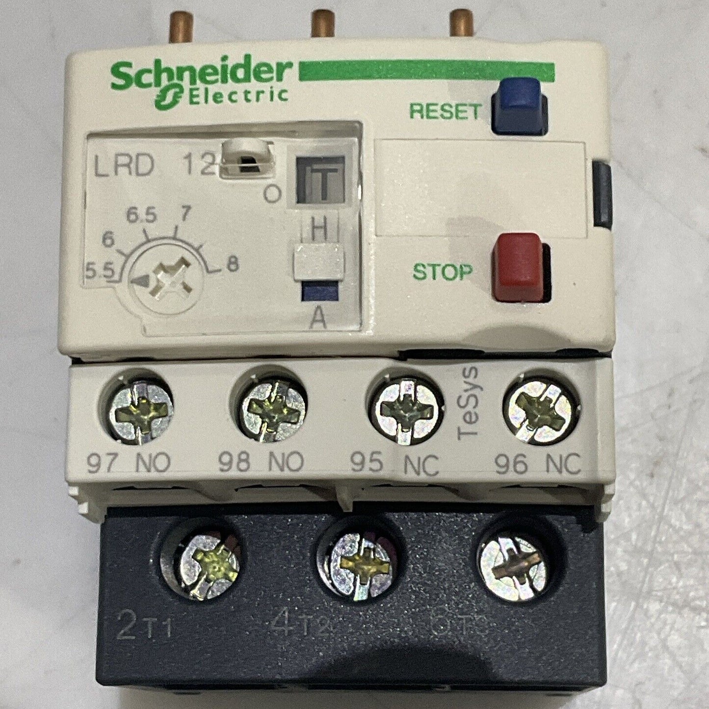 SCHNEIDER ELECTRIC LRD12 TESYS 034680 OVERLOAD RELAY 5.5-8A U3S