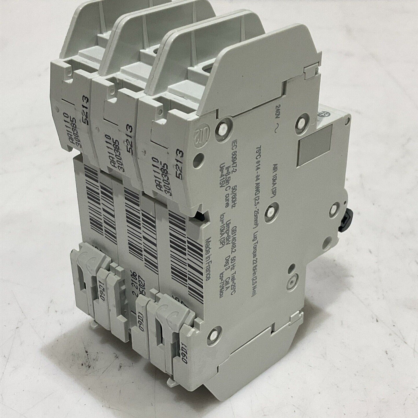 SCHNEIDER ELECTRIC 60179 C15A C60 MULTI 9 MINI CIRCUIT BREAKER 240V 50/60 HZ U3S