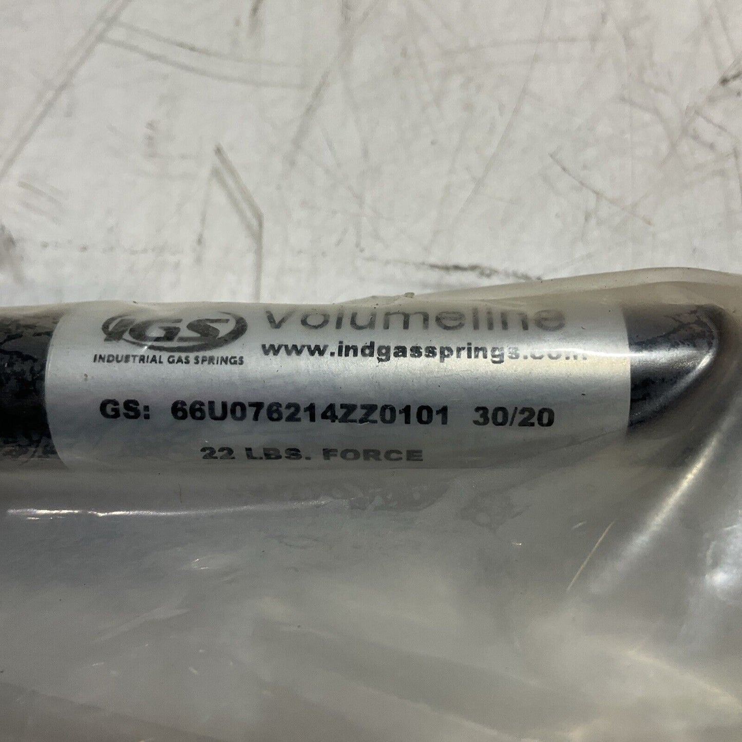 IGS VOLUMELINE  66U076214ZZ0101 30/20HIGH PRESSURE SPRING GAS  22LBS FORCE  U3S