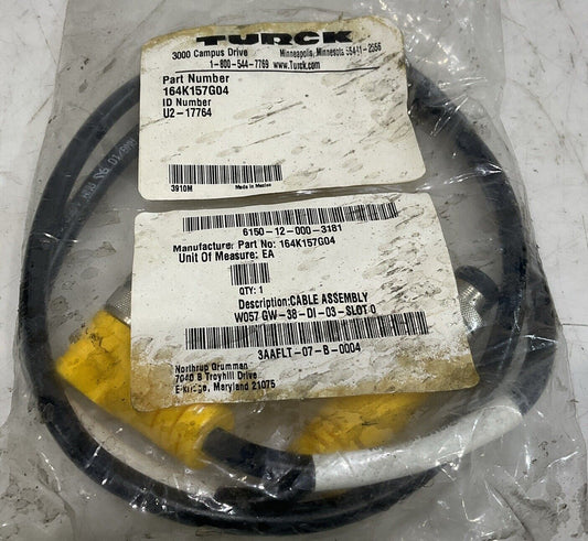 TURCK 164K157G04 U2-17764 ACTUATOR AND SENSOR CABLE ASSEMBLY U3S