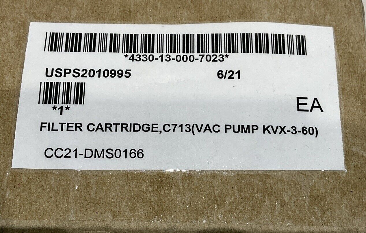 PUREPLUS CT010BB FILTER CARTRIDGE C713 VAC PUMP KVX-3-60 U3S
