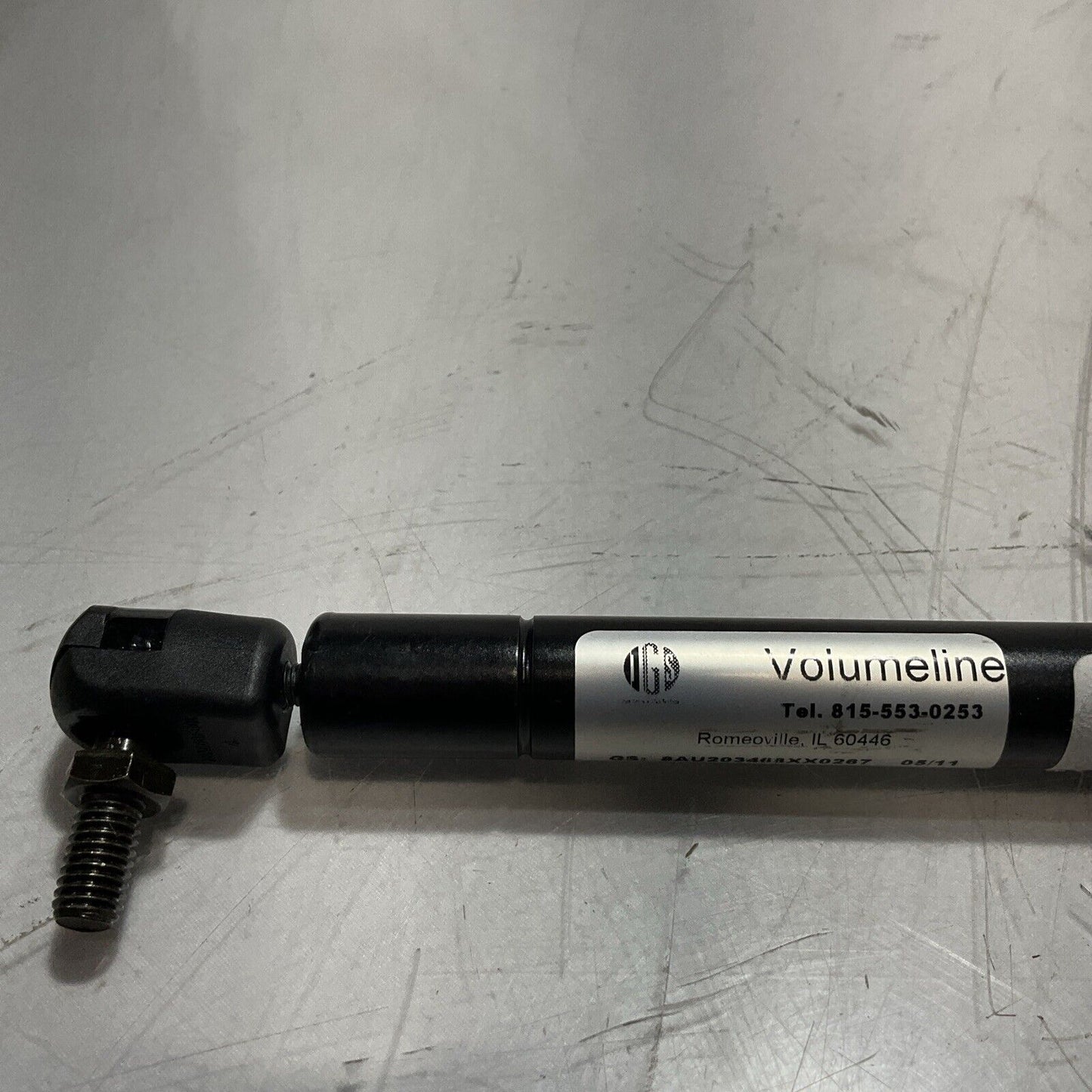 IGS VOLUMELINE 8AU203468XX0267 05/11  HIGH PRESSURE GAS SPRING 60LBS FORCE  U3S