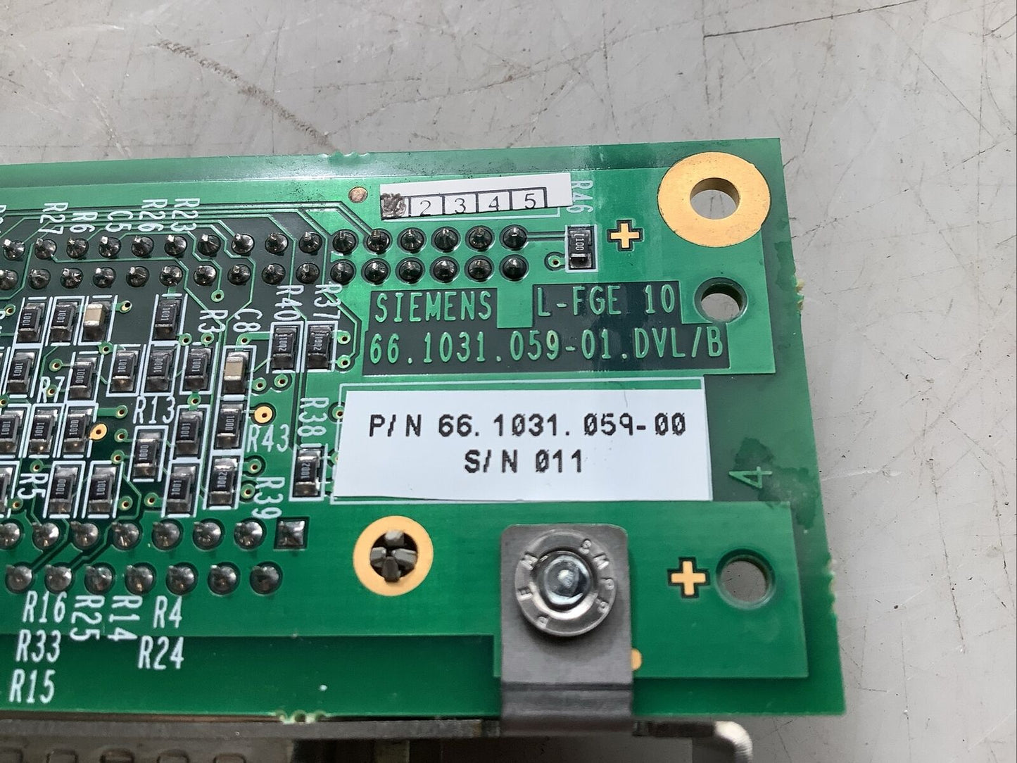 SIEMENS 66.1031.059-00 L-FGE 10 PCB ASSEMBLY U3S