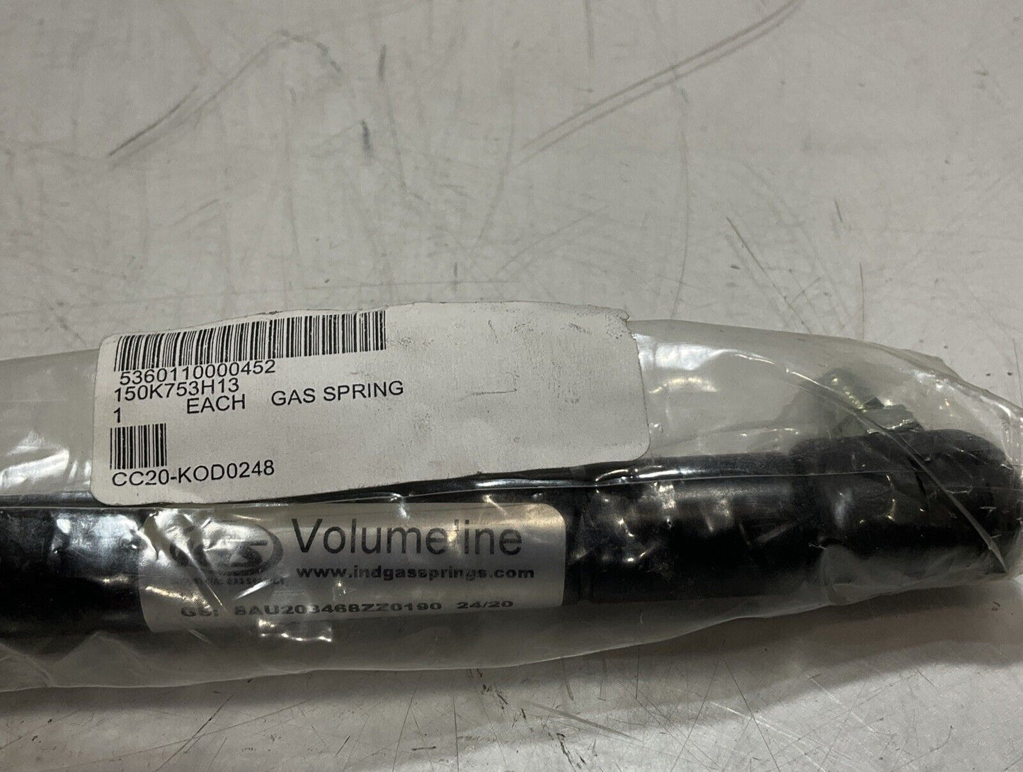 IGS VOLUMELINE A8U203468ZZ0190  24/20 HIGH PRESSURE SPRING GAS 42LBS FORCE  U3S