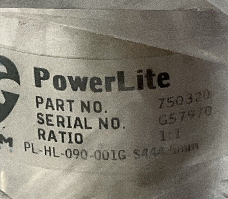 GAM POWERLITE 750320 VALUE GEAR REDUCER RATIO 1:1 PL-HL-090-001G-S444.5MM U3S