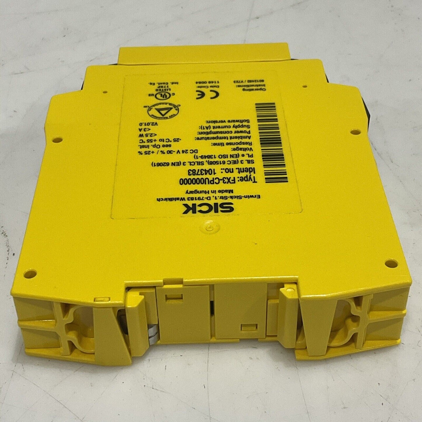 SICK FX3-CPU000000 1043783 FLEXI SOFT SAFETY RELAY MAIN MODULE 24V 3A 2.5 W U3S