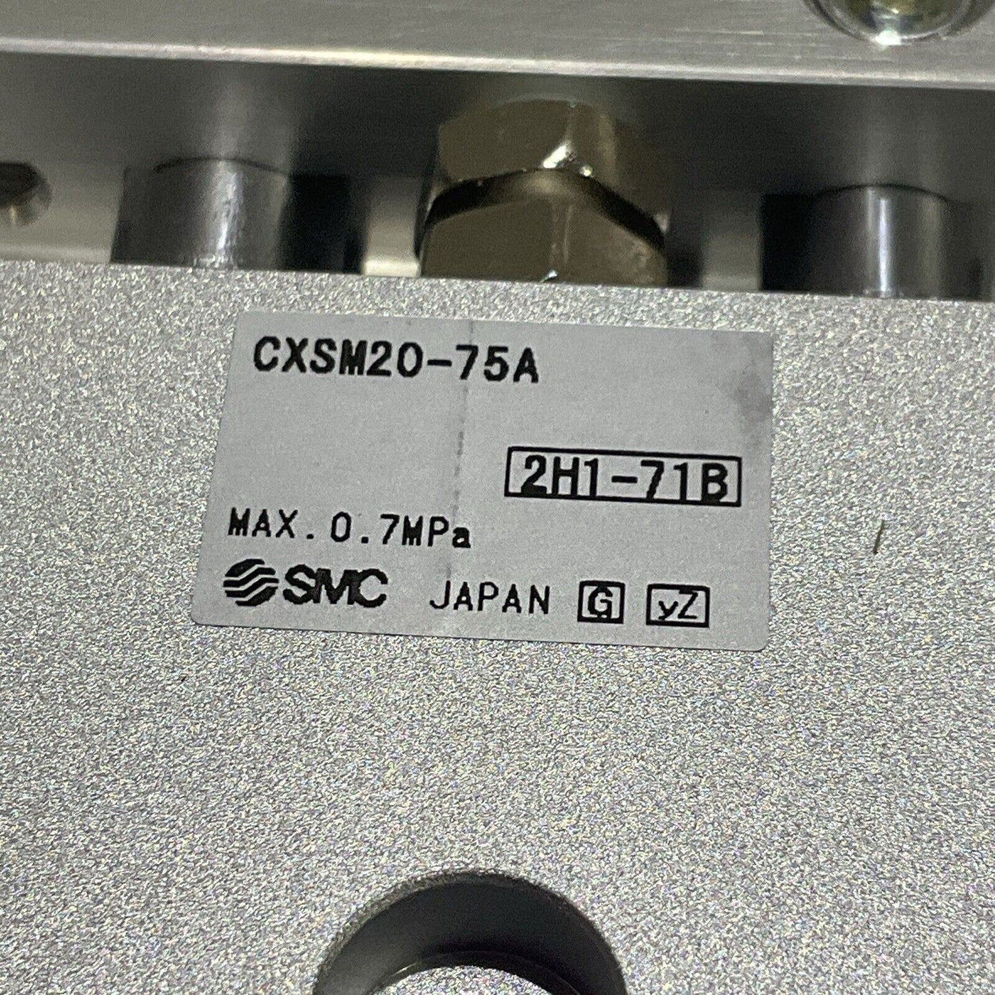 SMC CXSM20-75A CXS0G08 PNEUMATIC CYLINDER 20MM BORE X 75 STROKE DUAL ROD U3S