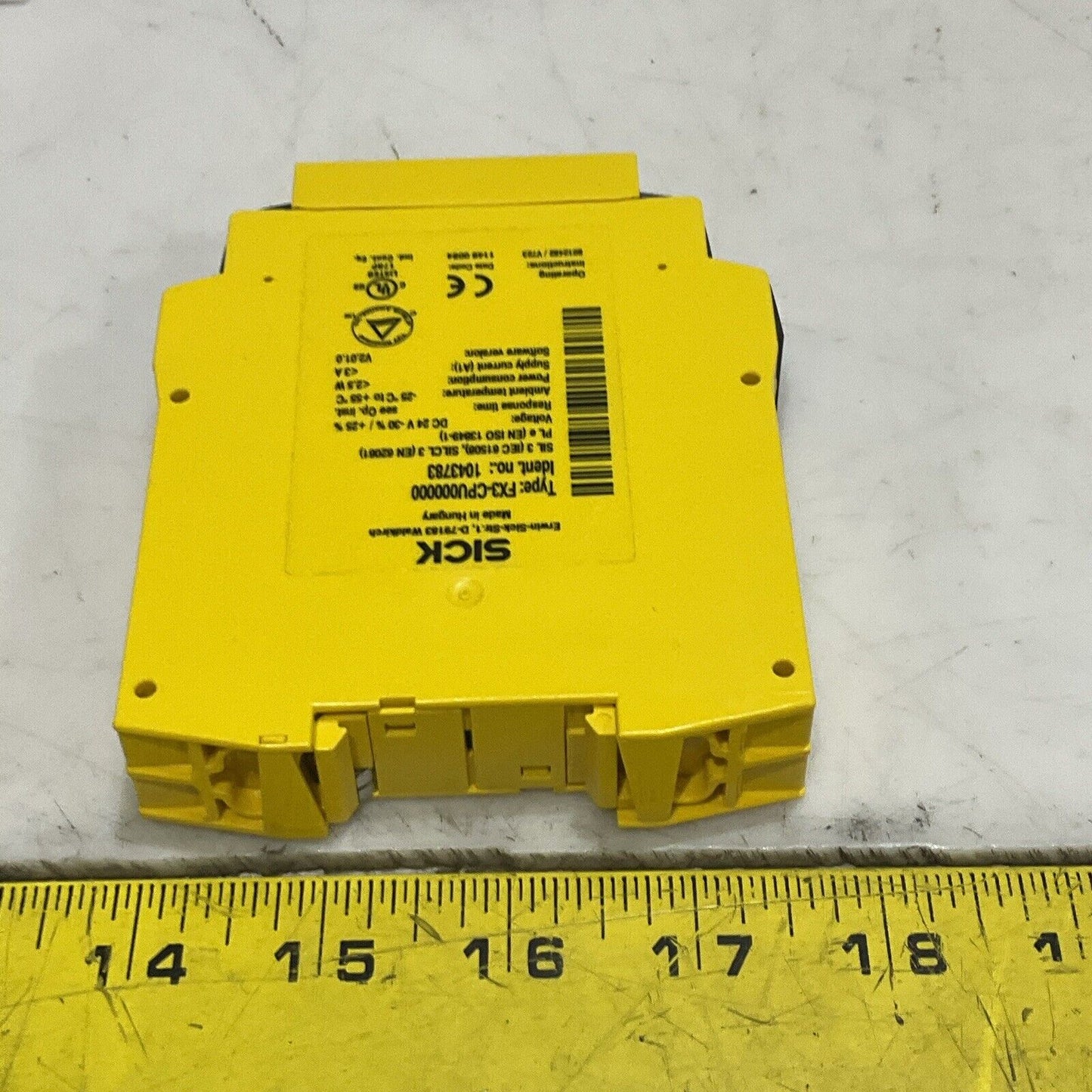SICK FX3-CPU000000 1043783 FLEXI SOFT SAFETY RELAY MAIN MODULE 24V 3A 2.5 W U3S