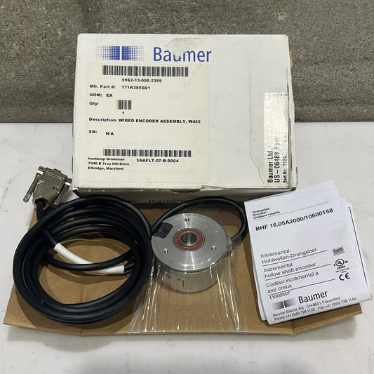 BAUMER BHF 16.05A2000/10600158 CH-8501 INCREMENTAL WIRE ENCODER U3S
